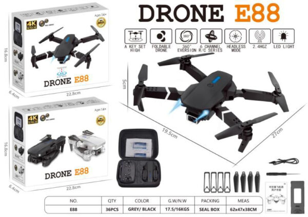 E-99 DRONE BLACK (VIDEO)(BULK)